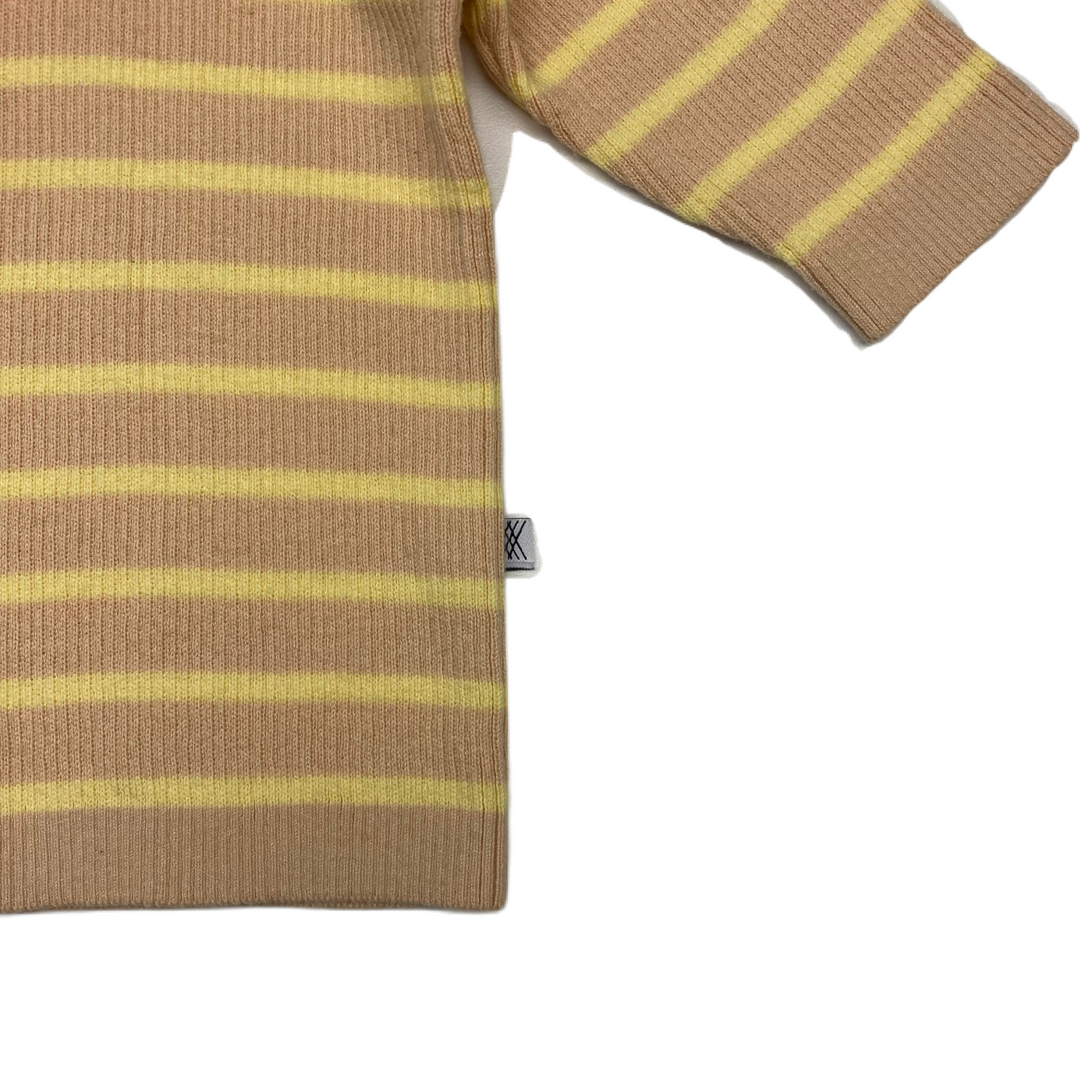 Repose Ams. - Minikin knitted sweater stripes yellow nude 6m