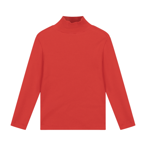 turtle neck - firecracker red