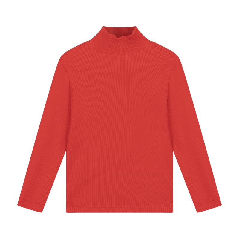 turtle neck - firecracker red