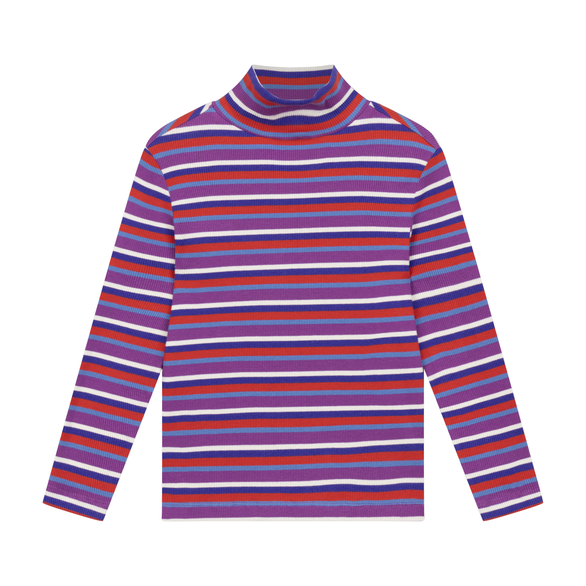 turtle neck - multi colour stripe