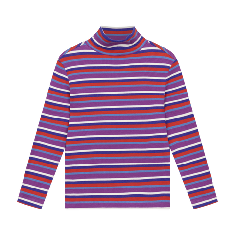 turtle neck - multi colour stripe