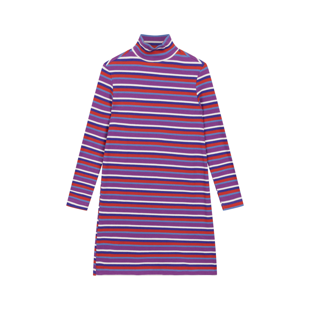 turtle tube dress - multi colour stripe