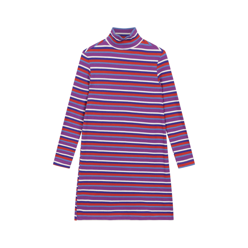 turtle tube dress - multi colour stripe