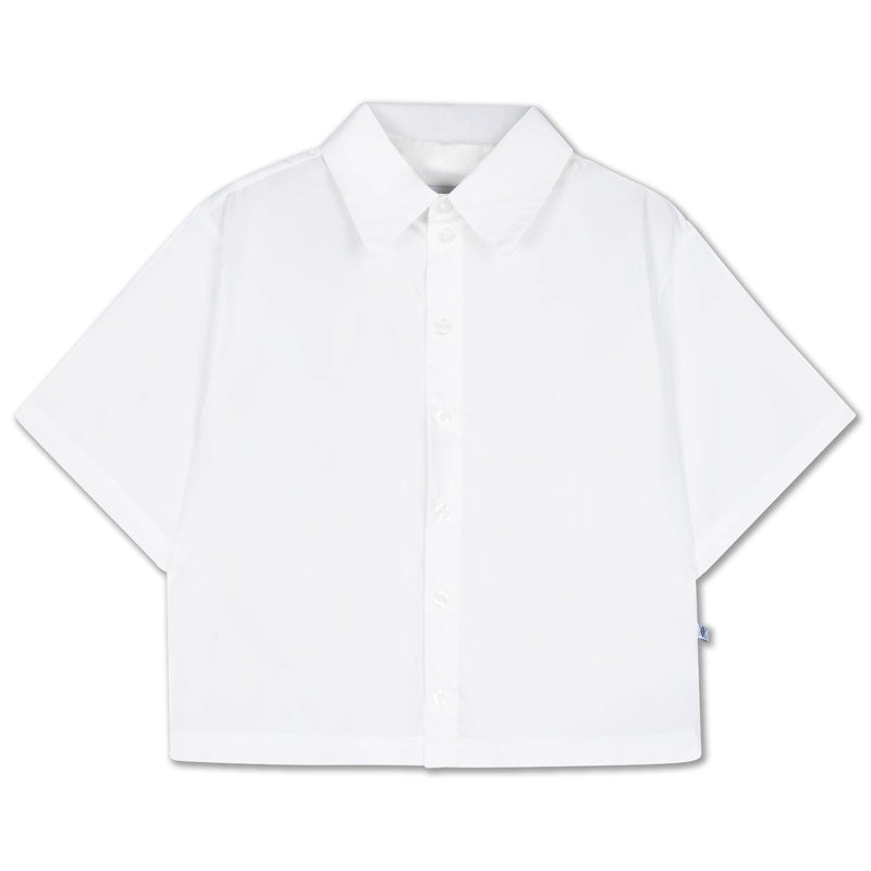 boxy blouse - crips white