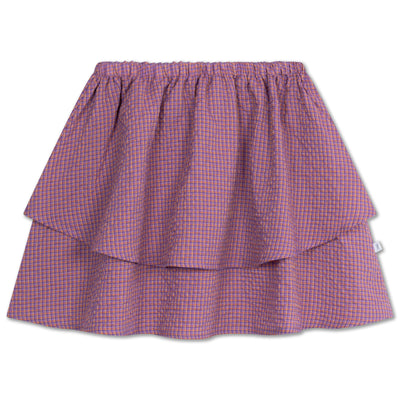 ava skirt - multi mauve check