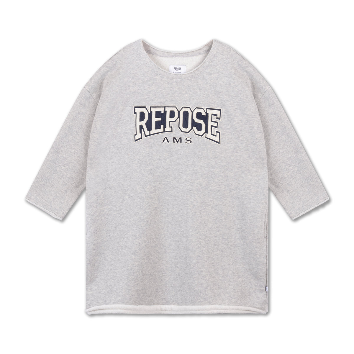 cozy sweat dress - grey melange