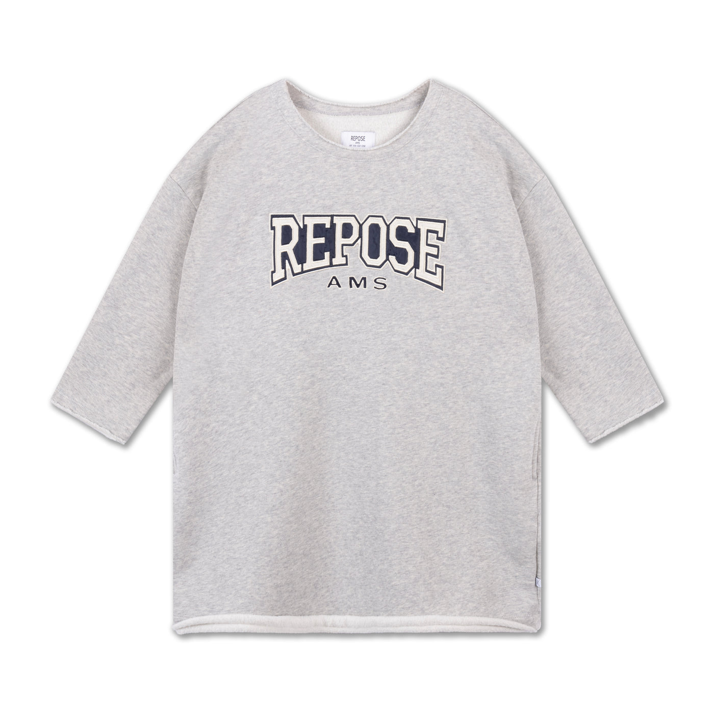cozy sweat dress - grey melange