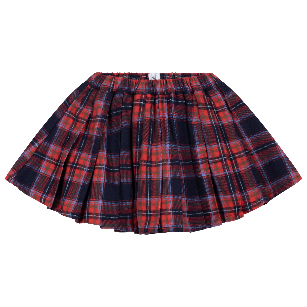 plisse skirt - firecracker horizon check