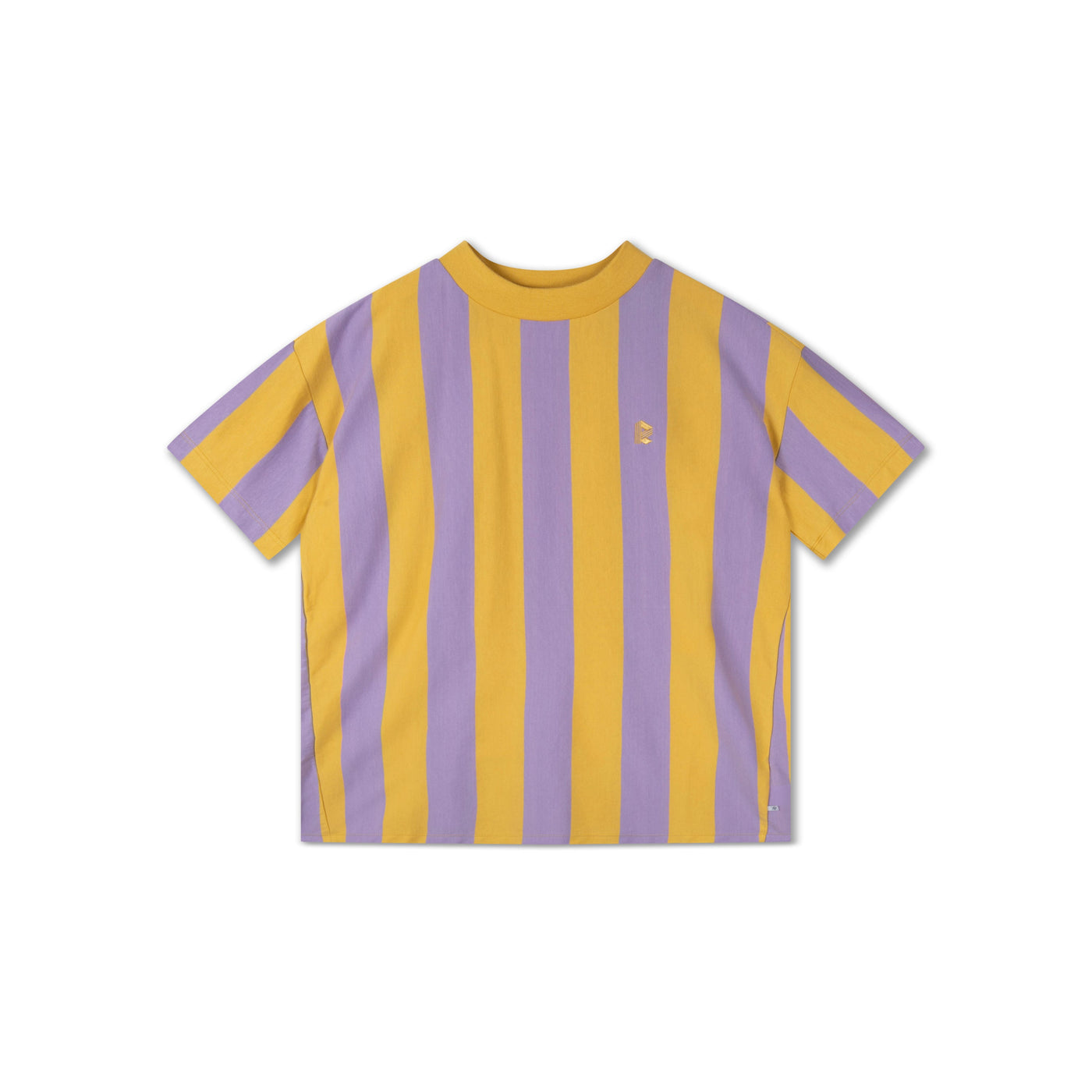 tee shirt - golden violet block stripe