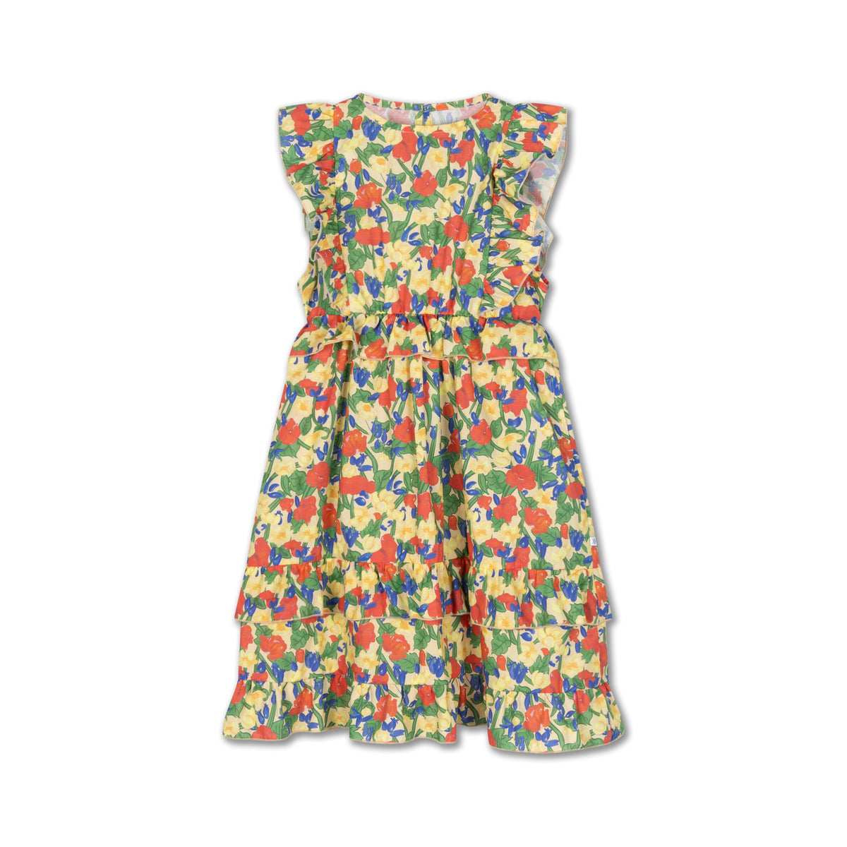 swirl dress - wild flower
