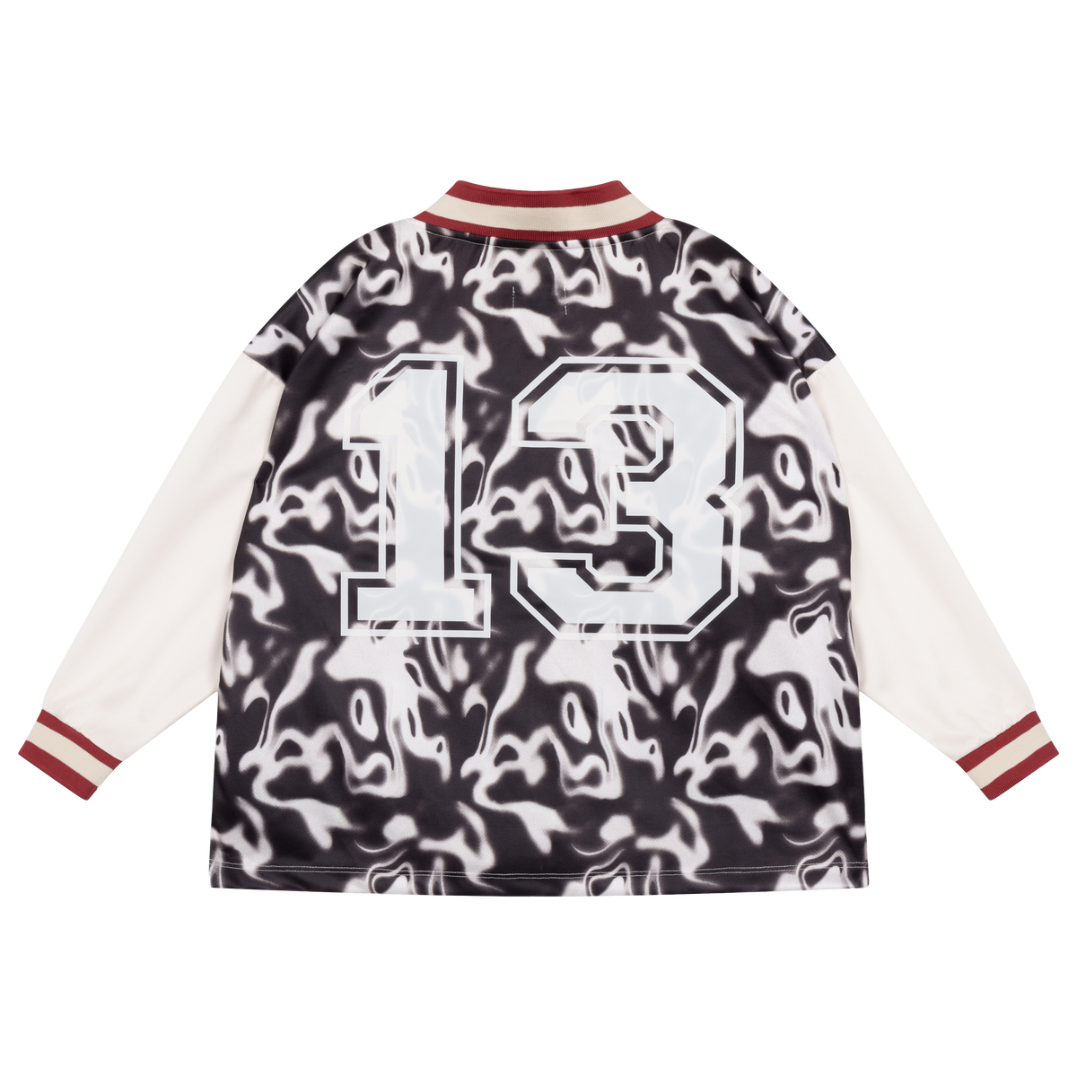 soccer tee - liquid marble color block