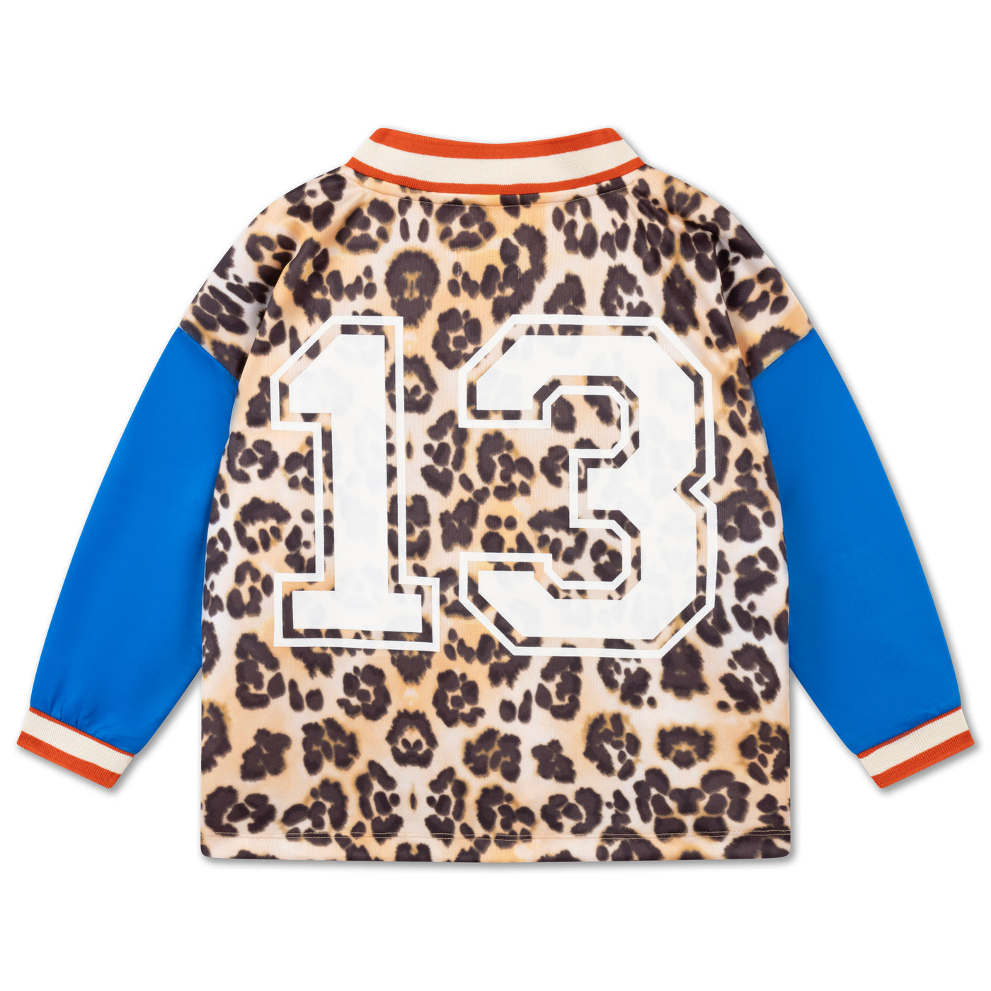soccer tee - leopard glitch color block