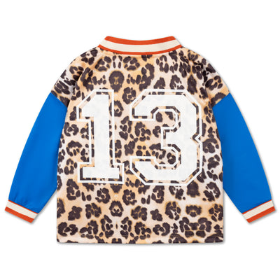 soccer tee - leopard glitch color block