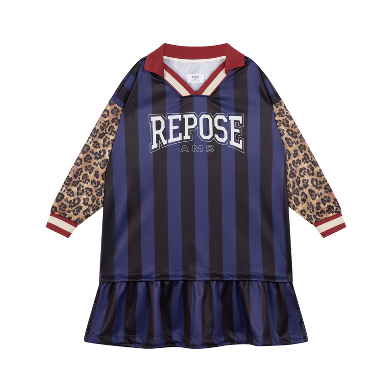 sports jersey dress - eclipse night colour block