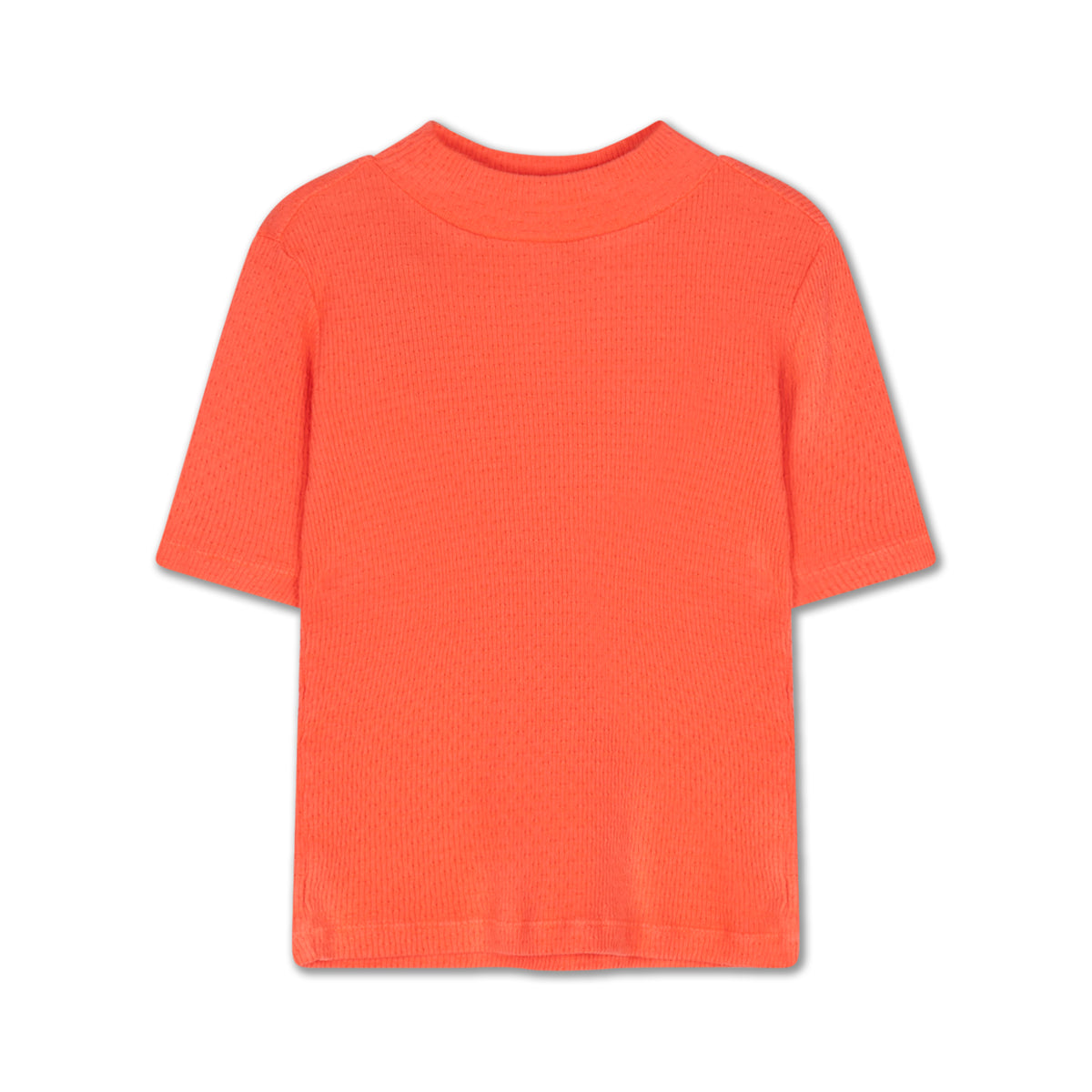 slim turtle neck SS - coral dusk