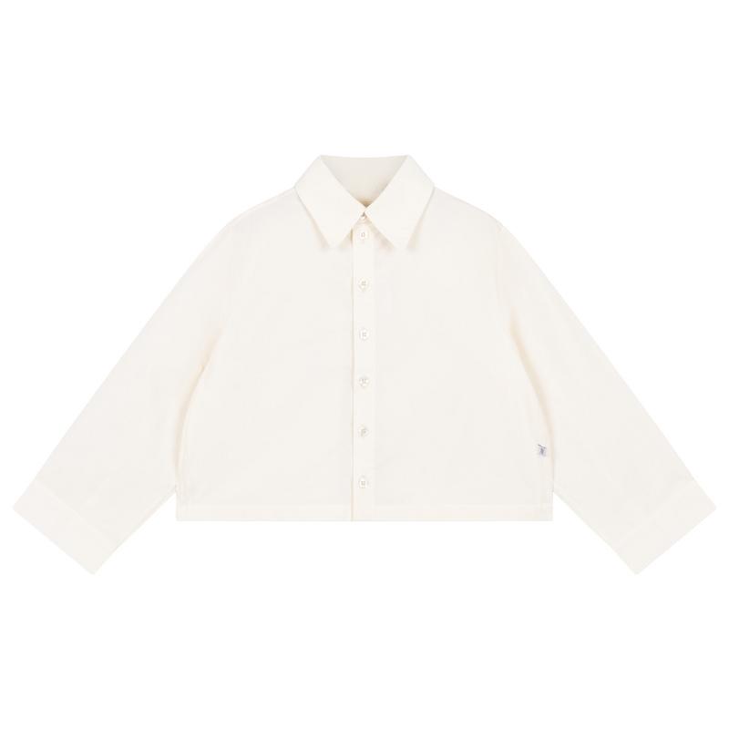 boxy blouse ls - vintage white