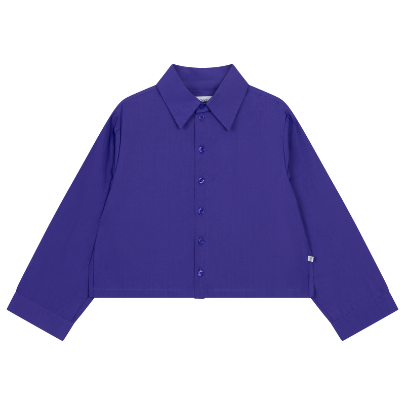 boxy blouse ls - orchid pop