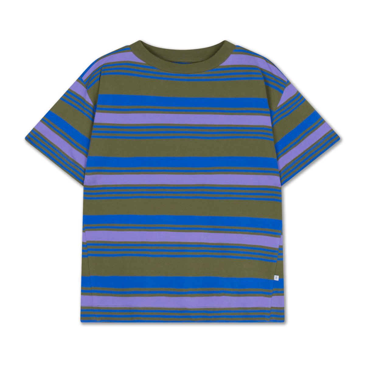 tee shirt - khaki bloom stripe