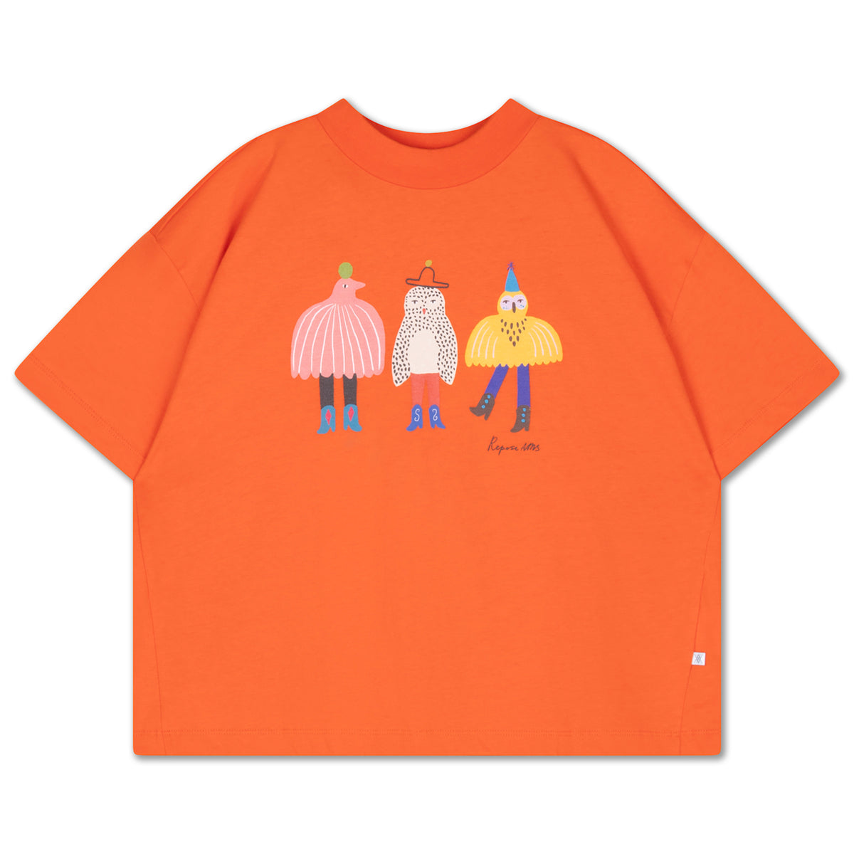 boxy tee - flame red