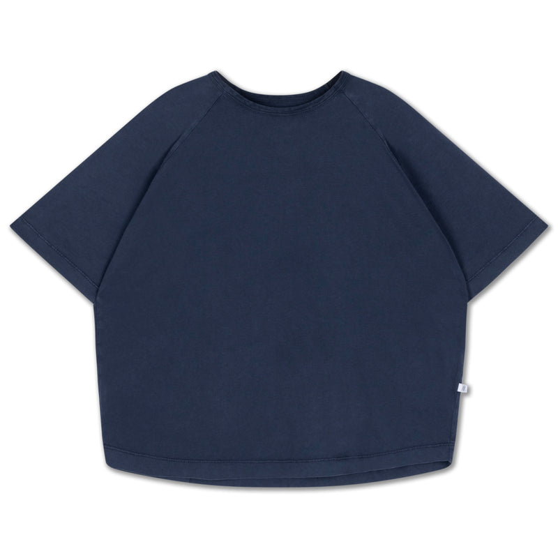raglan boxy tee - midnight teal