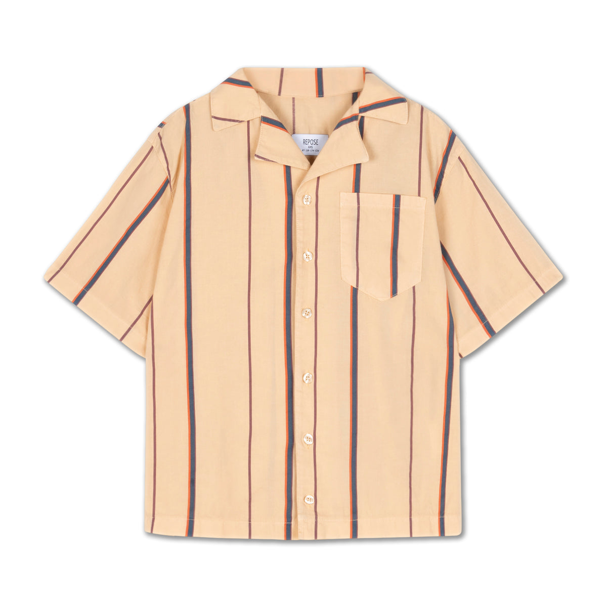 boxy shirt - sand stripe