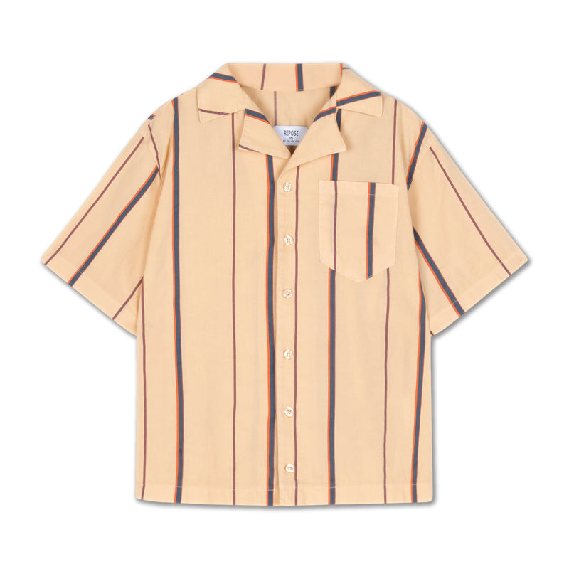 boxy shirt - sand stripe