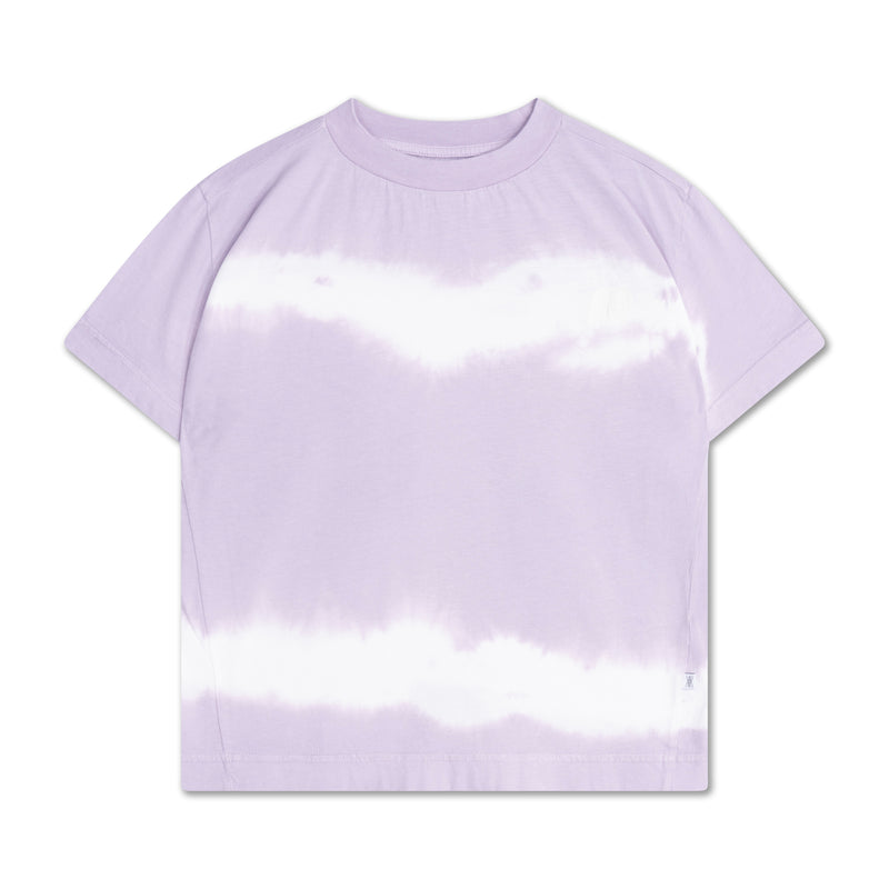 tee shirt - lavender fog tie dye
