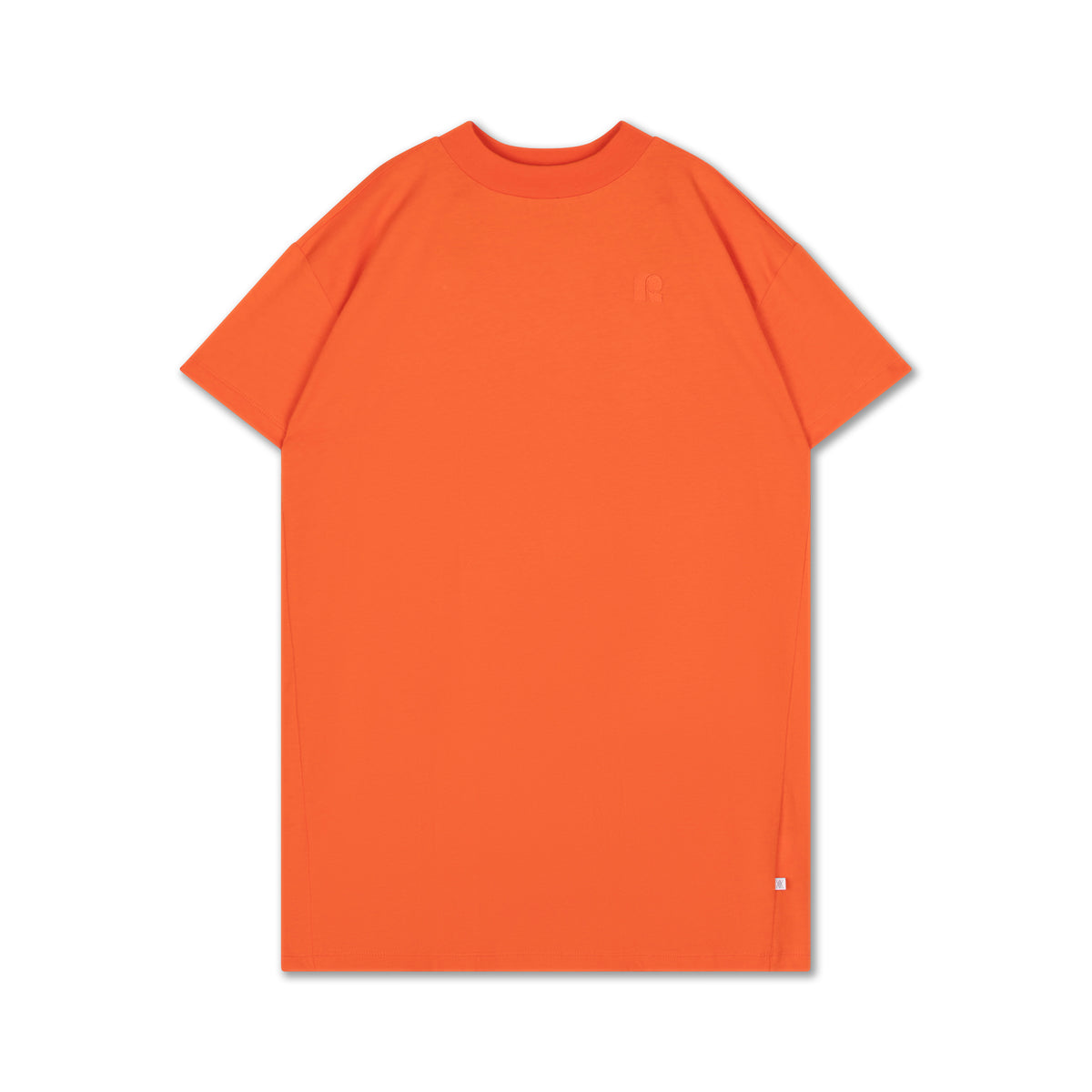 boxy tee dress - flame red