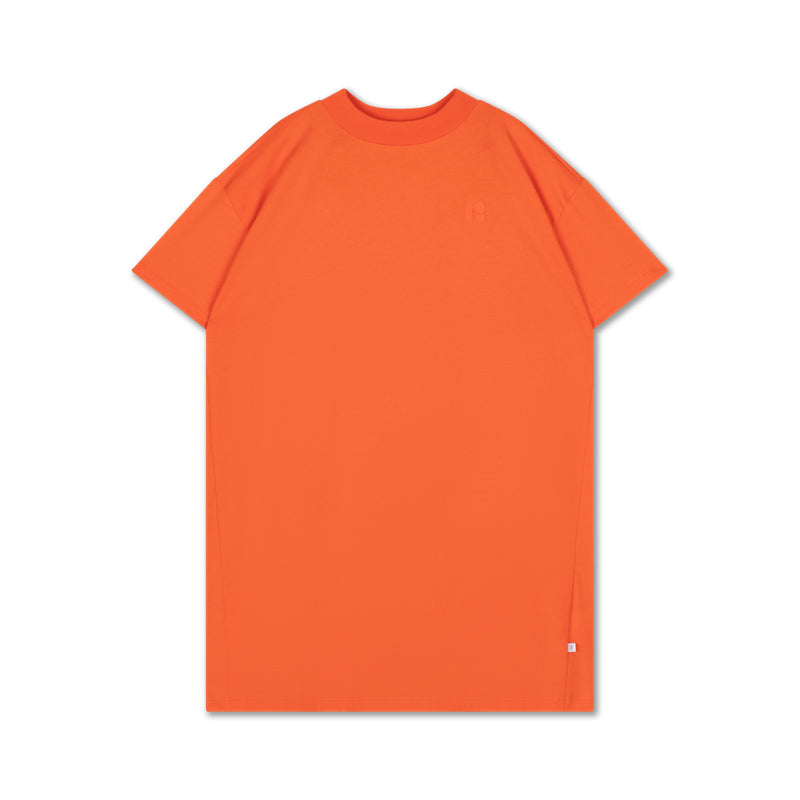 boxy tee dress - flame red