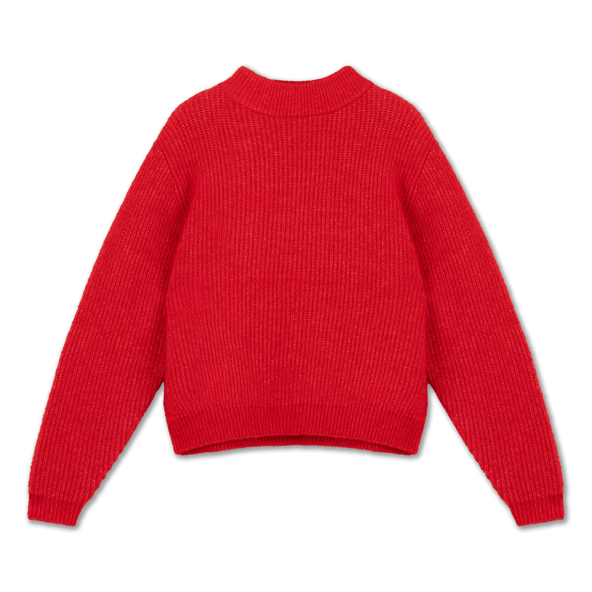 knit sweater - red