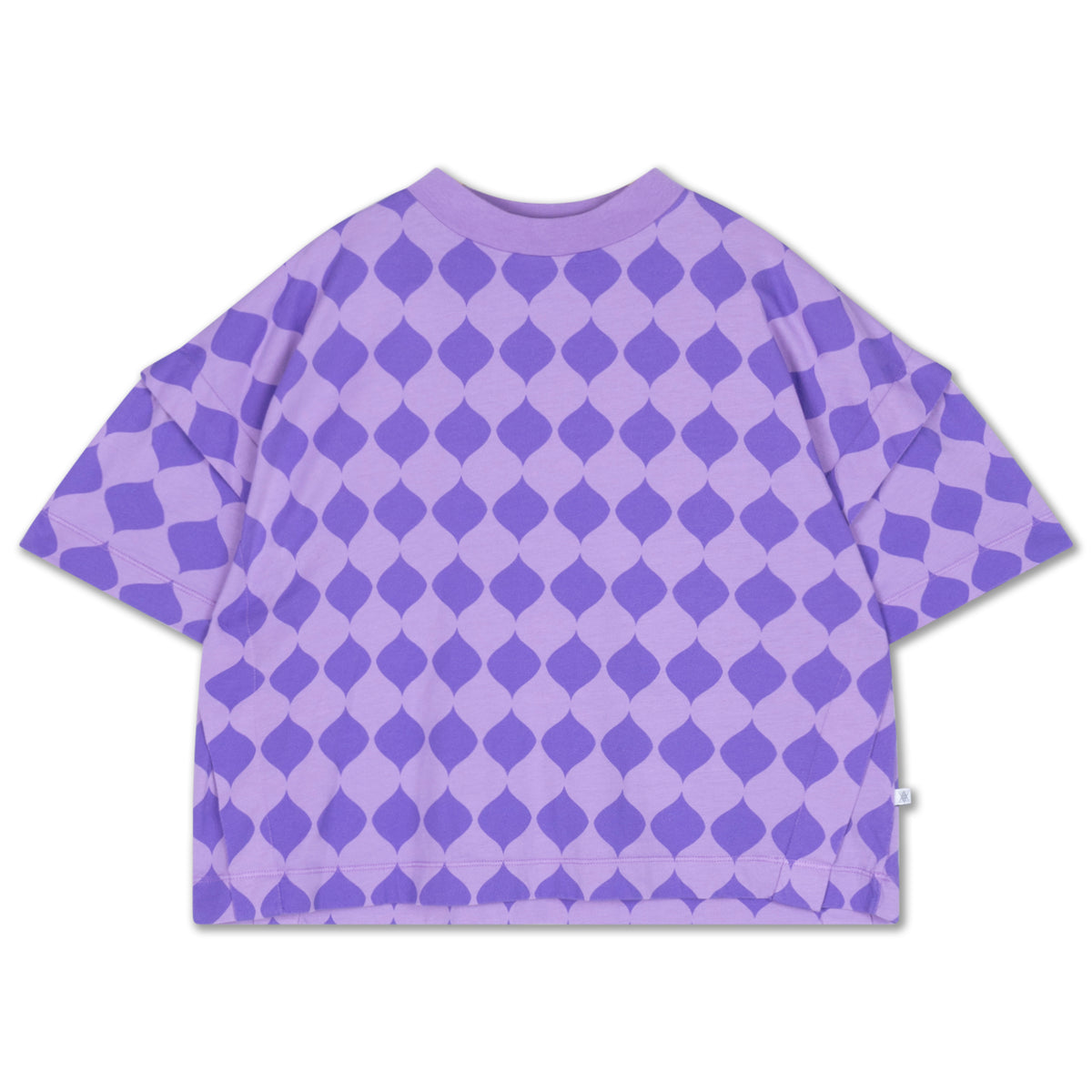 folded pleat tee - soft harlequin