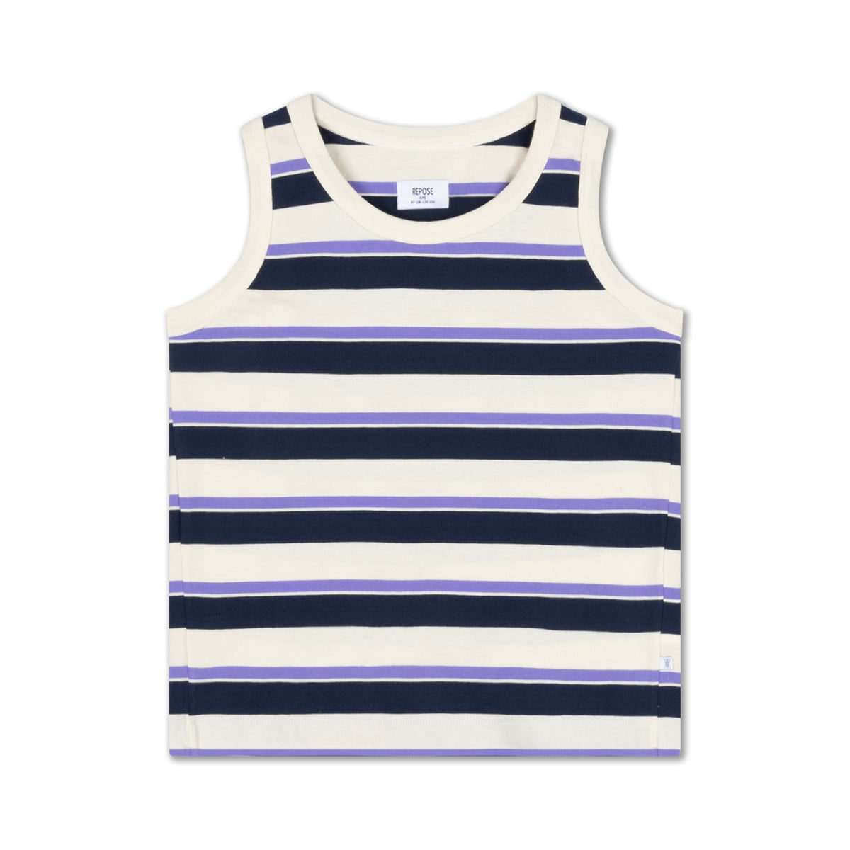 singlet - cream teal glacier stripe