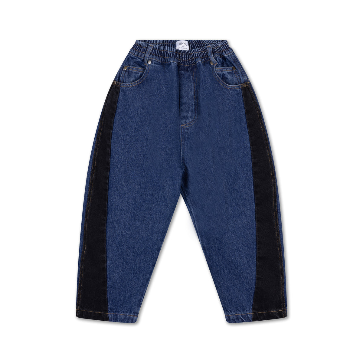 wide pant - color block