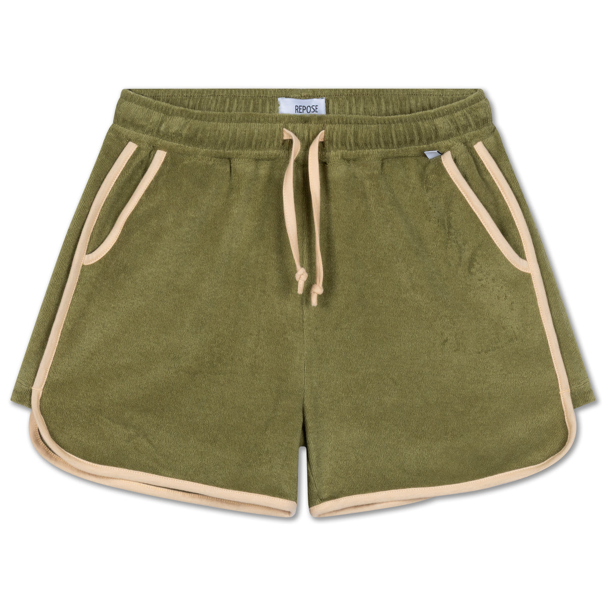 sporty short - dark khaki