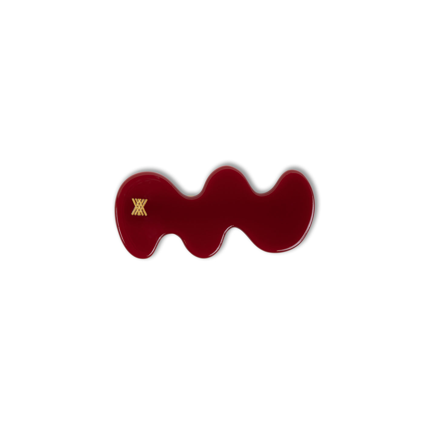wavy hair clip - royal burgundy