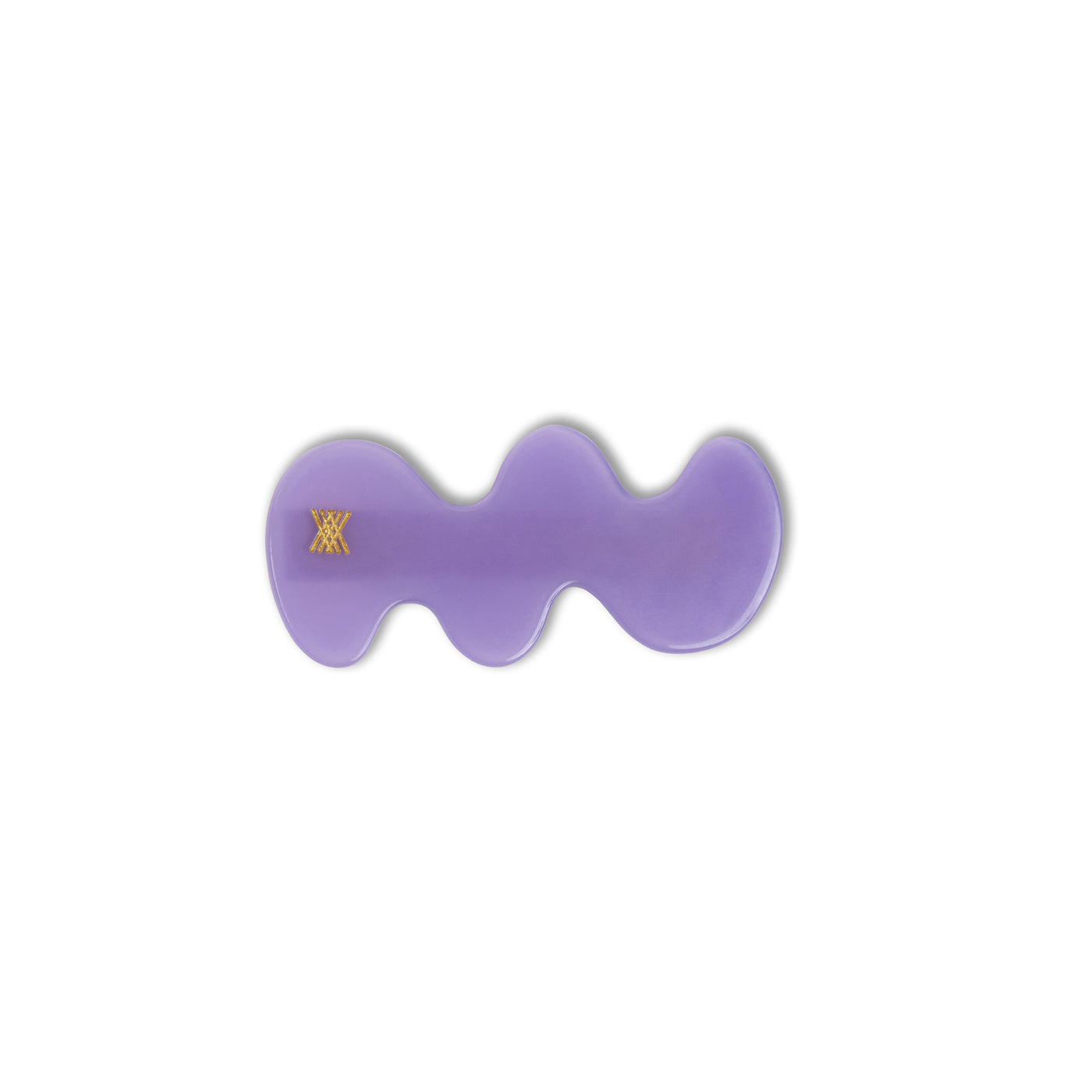 wavy hair clip - violet lavender