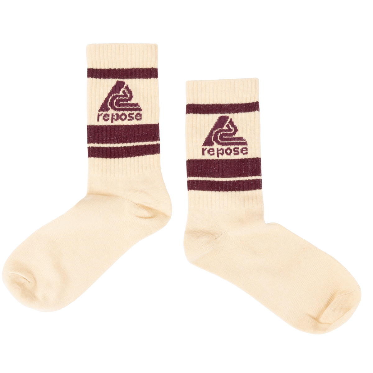 sporty socks - sand logo