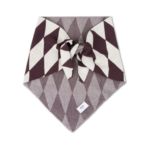 triangle knit scarf - chocolate twist