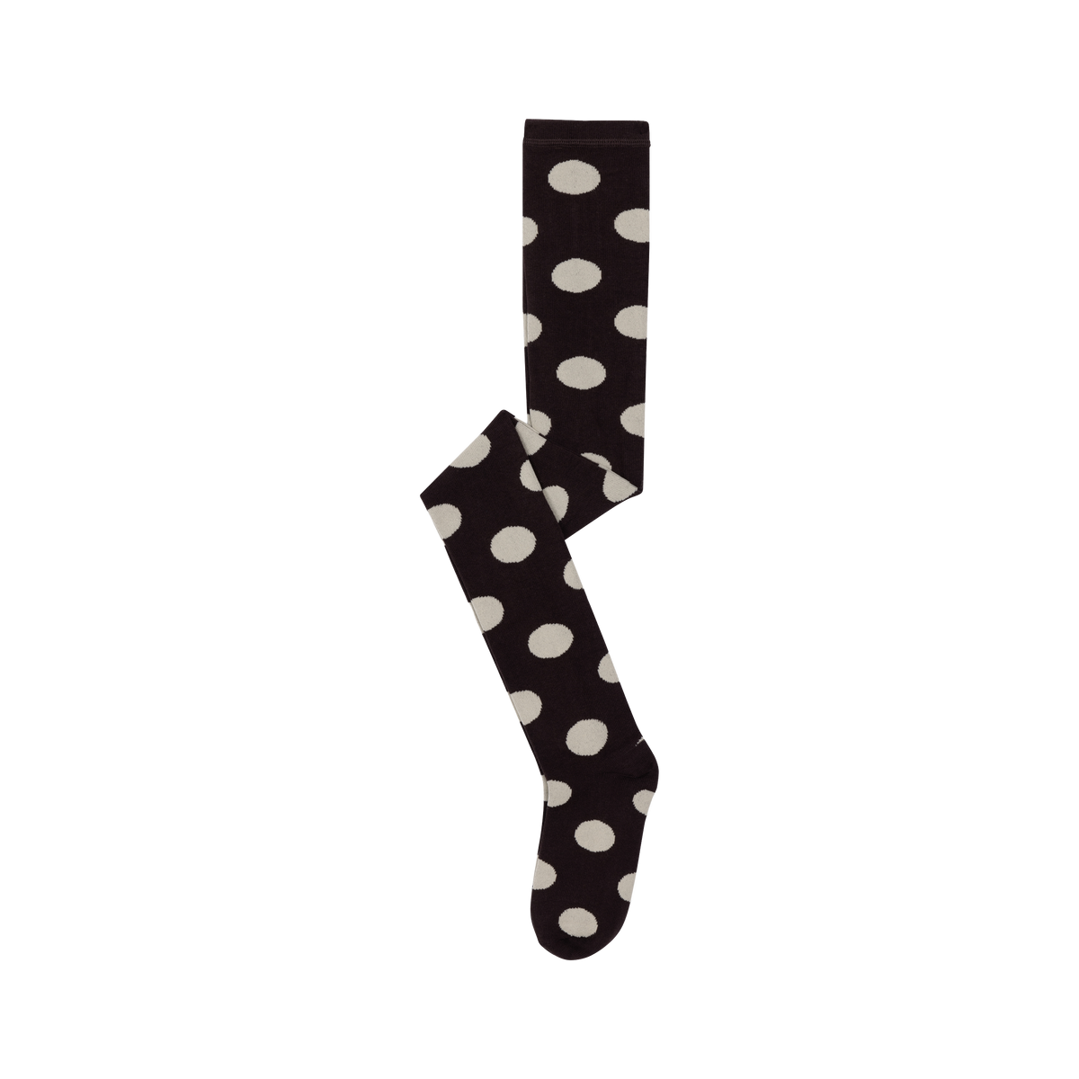tights - chocolate polka dot