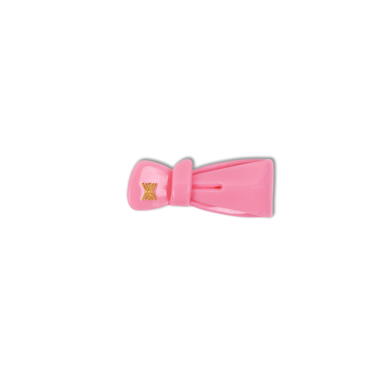 bow hair clip - blush pink