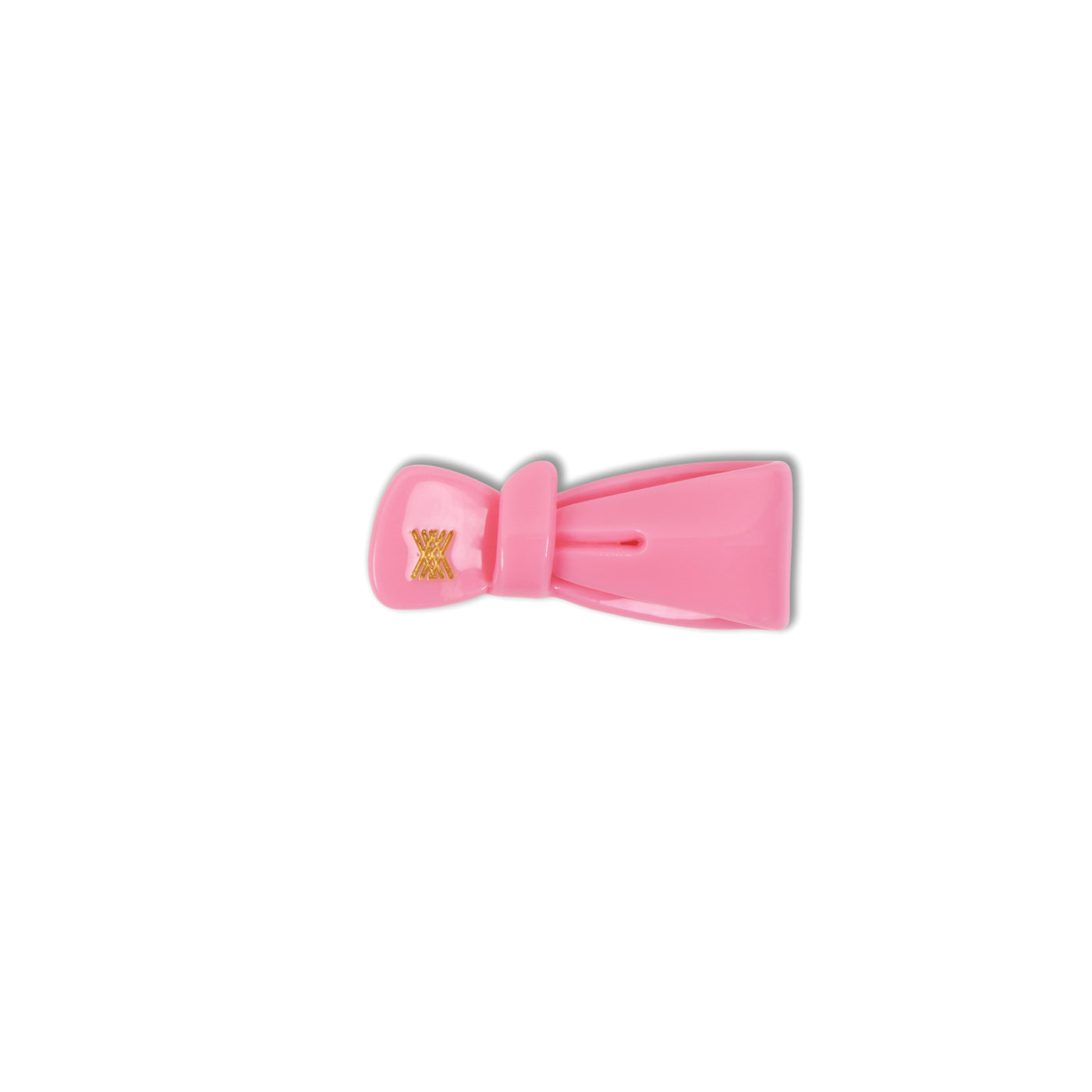 bow hair clip - blush pink