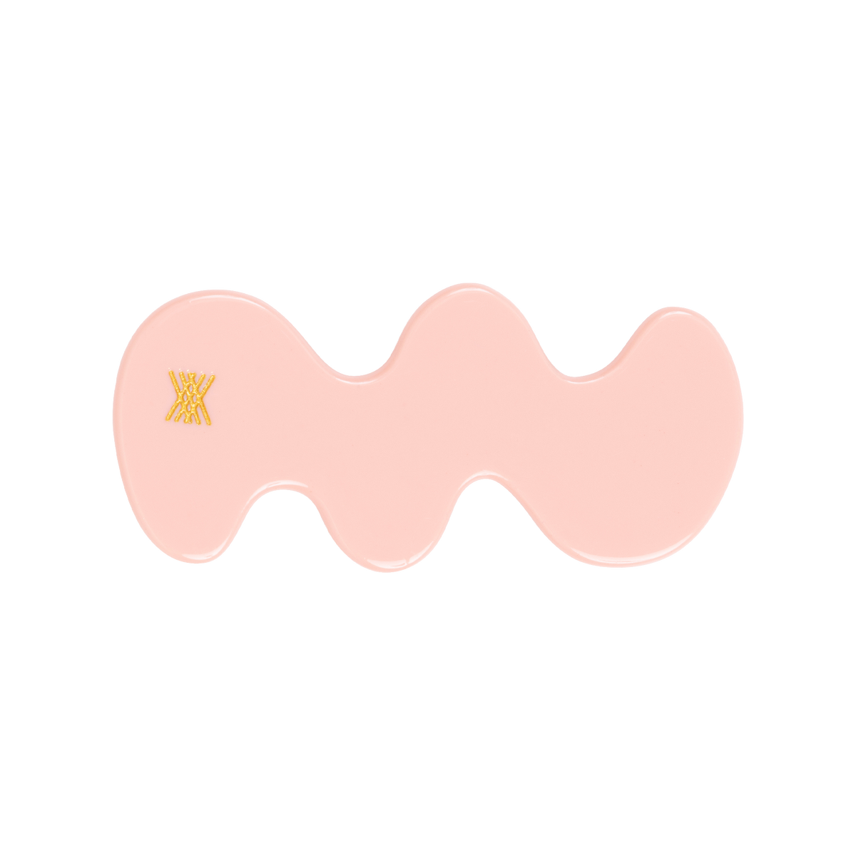 wavy hair clip - cheeky flamingo