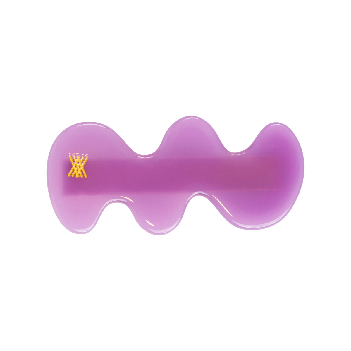 wavy hair clip - purple orchid