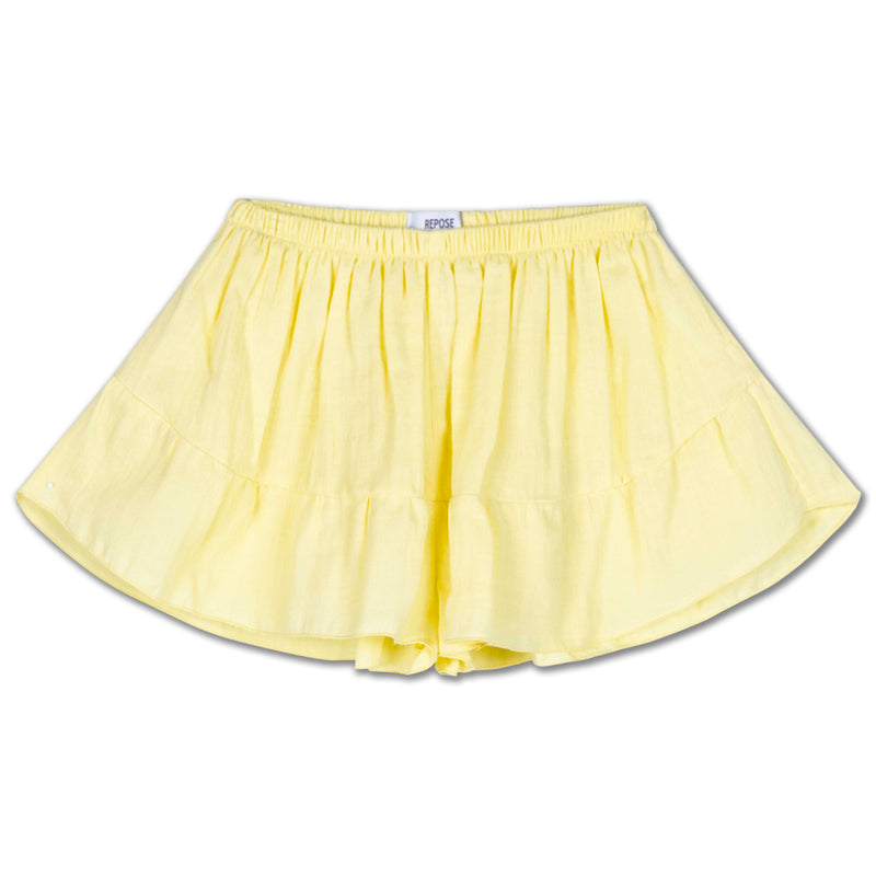 skirt short - soft yellow