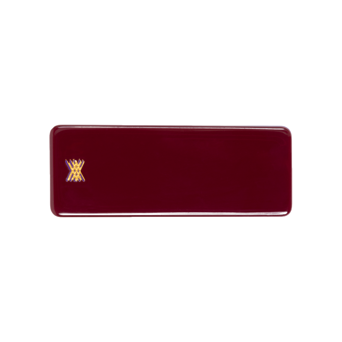 squared hair clip - mulberry rocket
