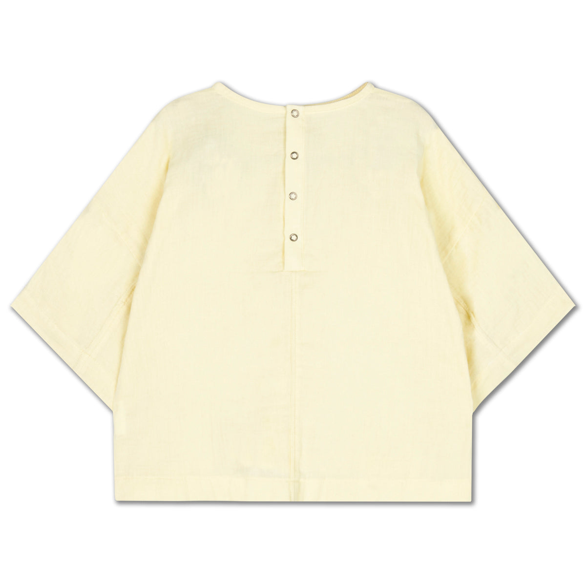 woven tee - soft yellow