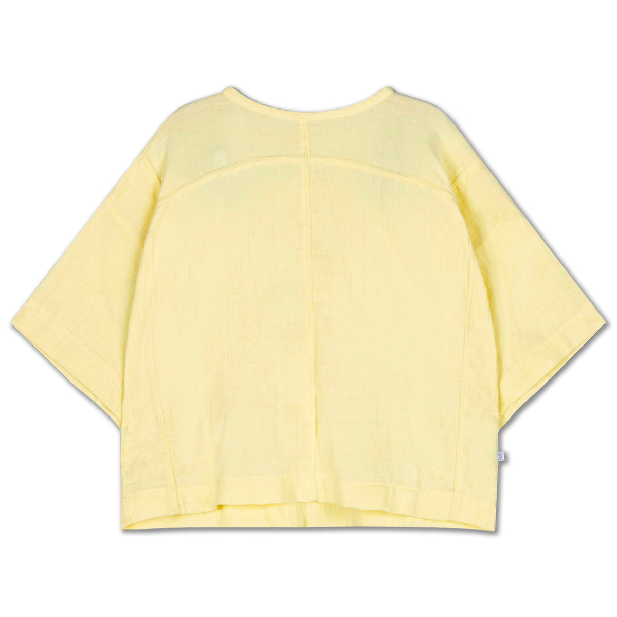 woven tee - soft yellow