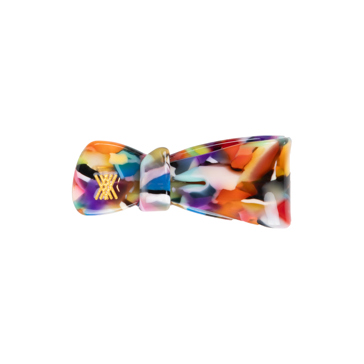 bow hair clip - marble