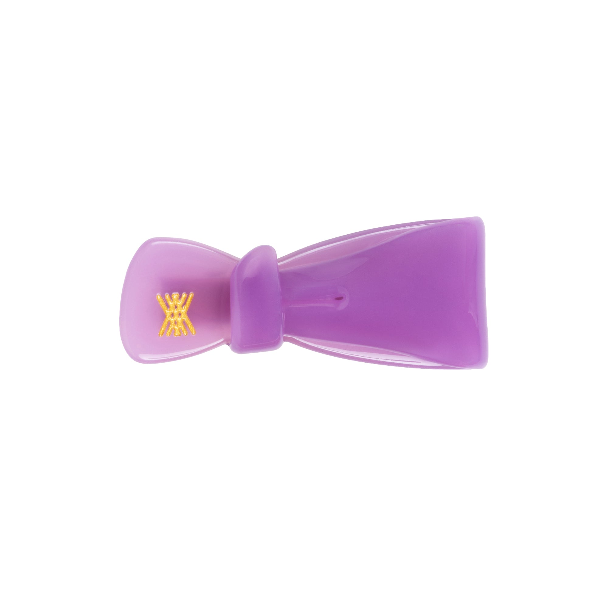 bow hair clip - purple orchid