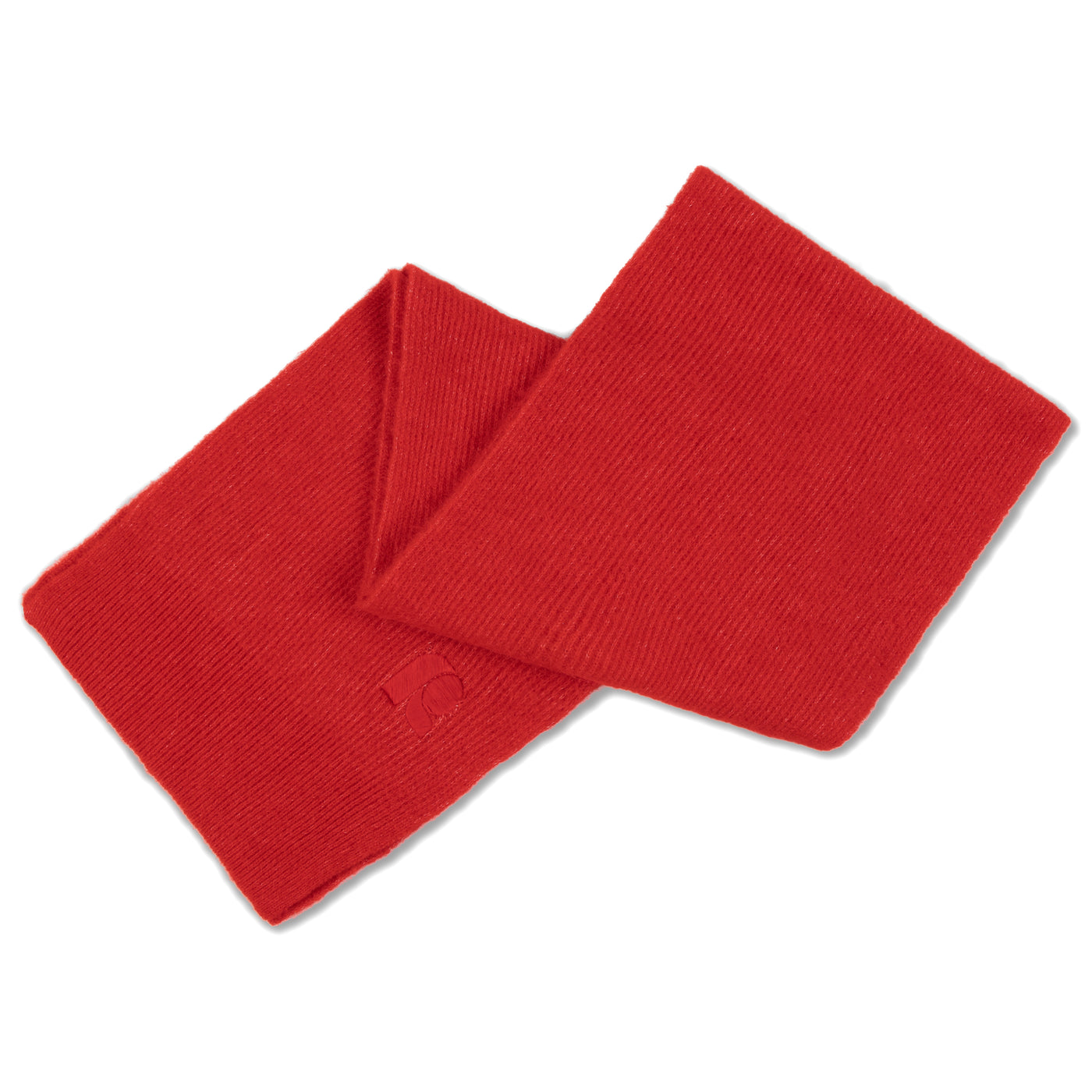 knit scarf - red